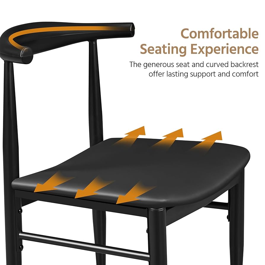 SISANDI ZAHA CLASSIC Ⅱ midnight black 2 Sania II Antique Black Counter Height Dining Room Set from